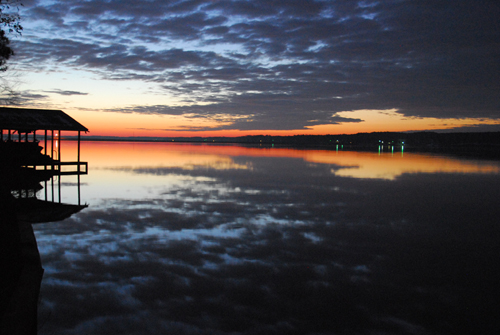 Authentic winter sunrise on the lake...for real!